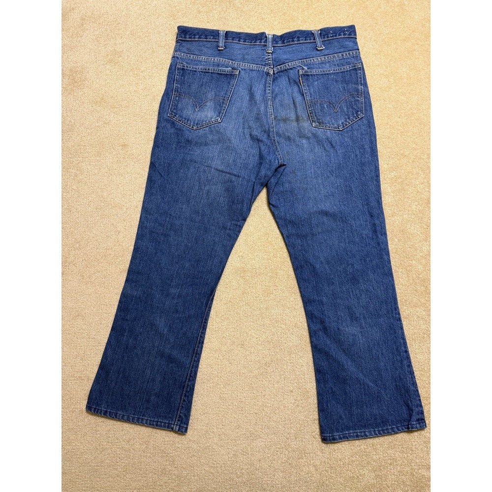 Levis 646 Orange Tab Flared Bell Bottoms Mens 38x32 Black Bar Tack Vintage 70s